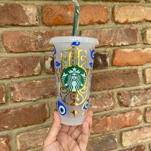 Evil eye custom Starbucks cup